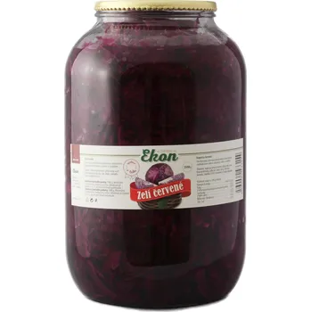 konzervovaná zelenina Ekon Ekon Zelí červené krouhané 3,5kg