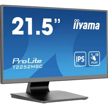 Monitor Iiyama ProLite T2252MSC-B2 dotykový monitor Energetická třída (EEK2021): C (A - G) 54.6 cm (21.5 palec) 1920 x 1080 Pixe