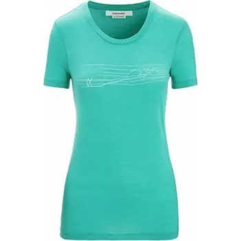 Dámské tričko Triko ICEBREAKER W TECH LITE II SS TEE SKI STRIPES Lady velikost XL