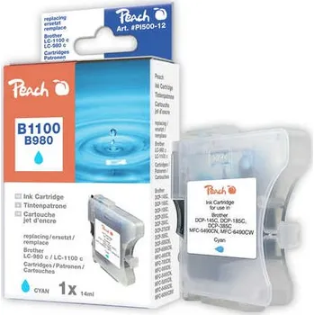 PEACH Brother B1100/B980, DCP-385C, cyan, LC-1100/980 XL c