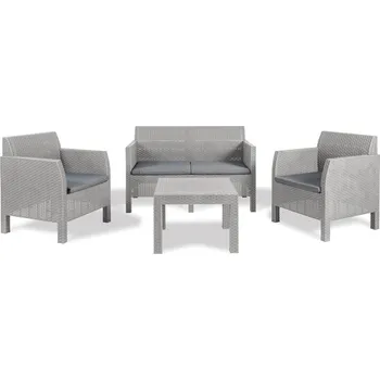 Zahradní sestava TOOMAX MATILDE 4 SEATER zahradní plastový set - šedá