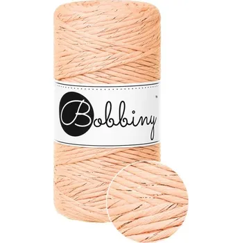 Příze Bobbiny bavlněná šňůra na macramé REGULAR UNICOLOR Peach Fuzz