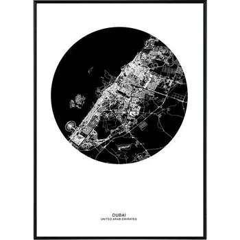 La forma Design studio Dubai map 50x70 cm