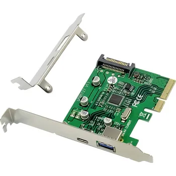 USB hub Conceptronic EMRICK USB 3.2 Gen 2 PCI-Express-Karte, 1-Port-USB-C und 1-Port-USB-A karta PCI-Express PCIe