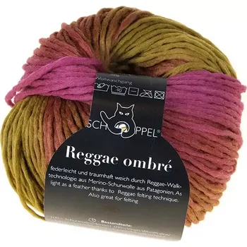 Příze Schoppel Wolle Reggae ombré 2359 Kichererbse (Příze merino Reggae ombré 2359 Kichererbse )