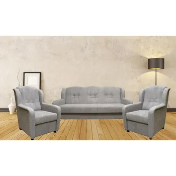 Sedací souprava FN Sedací souprava Ušák 3f+1+1 Lucia světle šedá