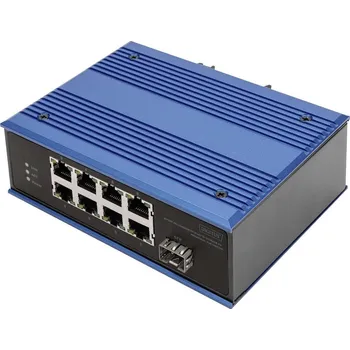 Síťový prvek Digitus DN-651133 průmyslový ethernetový switch, 8 + 1 port, 10 / 100 MBit/s, funkce PoE