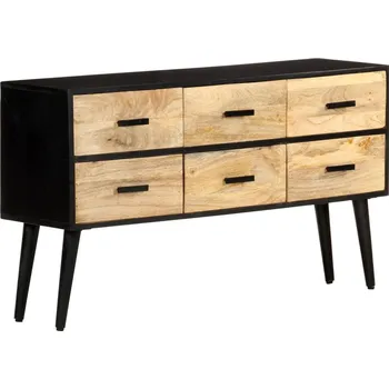 přebalovací pult a komoda Příborník 110 x 33 x 64 cm masivní mangovníkové dřevo Hnědá 322678