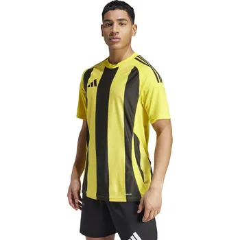 Fotbalový dres Adidas STRIPED 24 žluto černý Velikost: 116