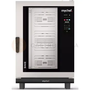 Plynový konvektomat, pekařský, automatický systém mytí, 10x600x400 mm, 20 kW, 230 V | MYCHEF, BAKE MASTER 10G