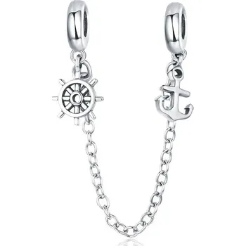 Přívěsek NUBIS® Stříbrný bezpečnostní řetízek na náramek - S0012