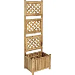 Vyvýšený záhon s treláží bambus 40 cm Hnědá 43713