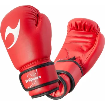 Boxerské rukavice JU-SPORTS DĚTSKÉ BOXERSKÉ RUKAVICE 4,6,8oz - červené Velikost: 8oz