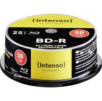 Blu-ray film Intenso 5001124 Blu-ray BD-R DL 50 GB 25 ks vřeteno