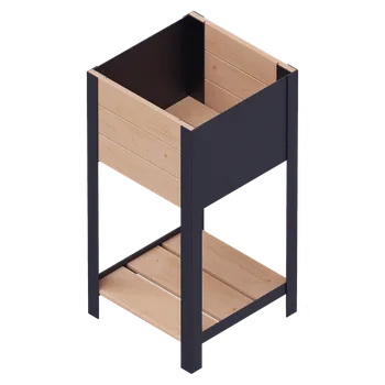 Truhlík Truhlík Modernbox, dřevo, kov, hnědá, 36 × 36 × 72 cm RMO-0360X0360X720-BW