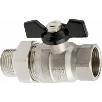 Ventil Hydroland VODNÍ KULOVÝ VENTIL SPLACHOVACÍ BOTTERFLY 1/2 TYTAN W/S // ZKW-15-WS-MH-TYTAN