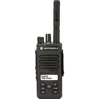 Vysílačka Motorola DP2600E VHF VYSÍLAČKY DIGITAL ANALOG MDH02JDH9VA1AN Volba BATERIE: IMPRES LIION 2100 mAh IP68, Volba NABÍJEČE: BEZ NABÍJEČE