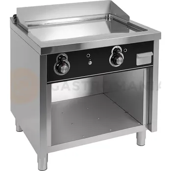 Kuchyňský gril Plynová grilovací deska, hladká, chromovaná, 15,5 kW | RESTO QUALITY, RQT7508ECR