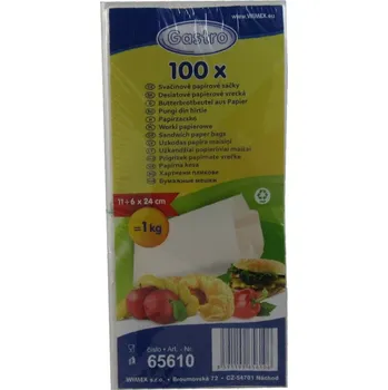 Sáček na potraviny Sáček svačinový 1kg 100ks - papírový