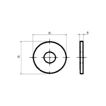 Šroub podložka plochá ocel ZB M16