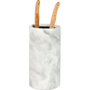 Stojan na nože Andrea House, Bílý mramorový blok na nože | bílá