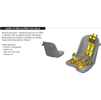 Plastikový model Eduard 1/48 Fw 190A seat PRINT (EDUARD)