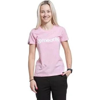 Dámské tričko Meatfly dámské tričko Ladies MF Logo Pink Heather | Růžová | Velikost XS