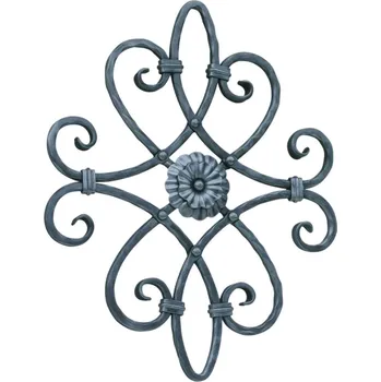 Tesařské kování Kovaný prvek rozeta, 430 × 530 mm, 1 ks&nbsp;26/C/1 ROZETA CTVERCOVA