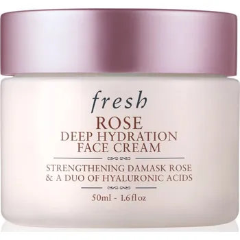 Pleťový krém fresh Rose Deep Hydration Face Cream hydratační krém na obličej s kyselinou hyaluronovou 50 ml