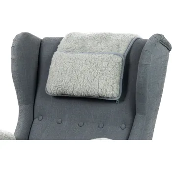 Polštář Wooline Podhlavník na křeslo Vito šedá