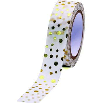 Lepicí páska Dekorační páska GG FT 933218 Golden peas 10m x 15mm