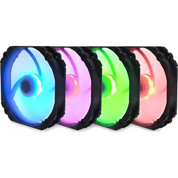 PC ventilátor SCYTHE KF1425FD18R-P Kaze Flex 140 mm Round RGB PWM Fan 300-1800 rpm