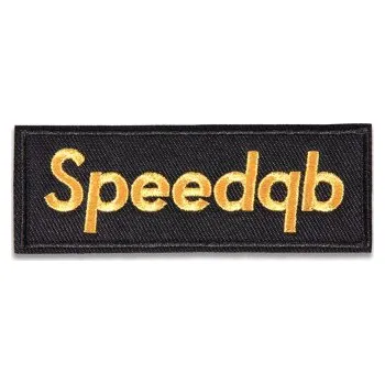 Nášivka SPEEDQB BOX LOGO NÁŠIVKA - ČERNÁ/ZLATÁ