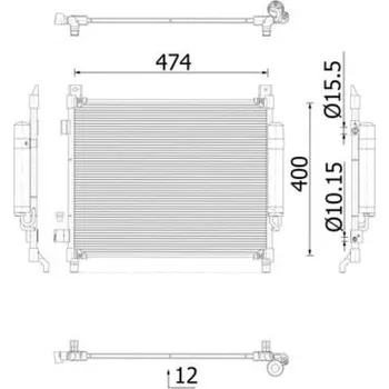 Výparník klimatizace Kondenzátor, klimatizace MAHLE AC 1027 000S