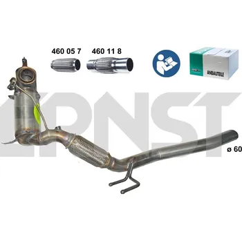 Filtr pevných částic Filtr sazových částic, výfukový systém ERNST 910194