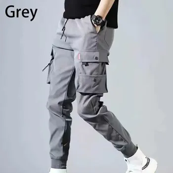 Pánské cargo kalhoty Barva: Šedá, Velikost: M