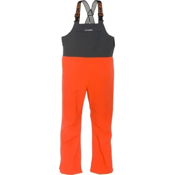 Rybářské oblečení Kalhoty s Laclem Grundéns Full Share Bib Orange/Gray Velikost M