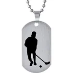 Přívěsek z chirurgické oceli Florbal - včetně řetízku 60 cm RRC0884-FLB