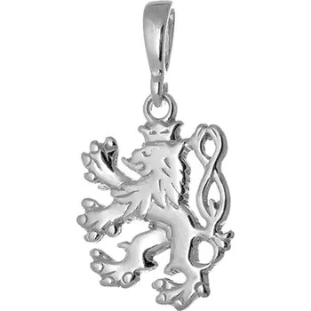 Šperk Stříbrný přívěšek znak český lev STRZ0896F