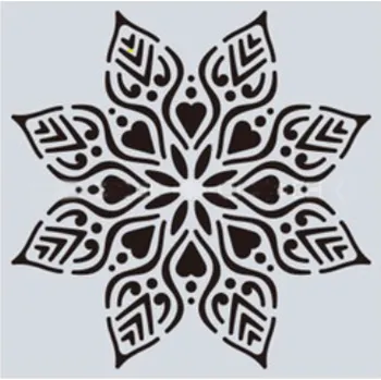 Plastová šablona, VLOČKA, 15x15 cm, 1 kus