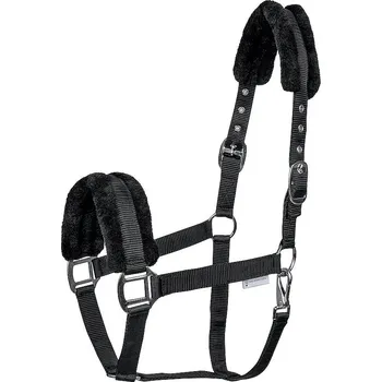 Vybavení pro koně Ohlávka pro koně Waldhausen First černá vel. full