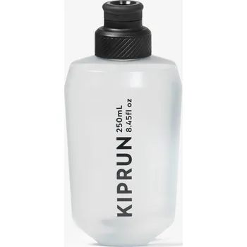 Láhev KIPRUN Běžecká láhev 250 ml KIPRUN 500 250 ML ČERNÁ|ŠEDÁ