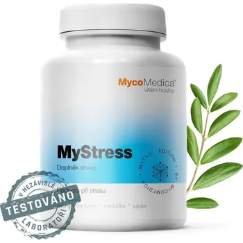 Náplast MycoMedica MyStress 90 kapslí + Sada náplastí Hartmann Cosmos s polštářkem 5 kusů
