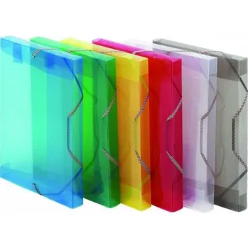 Archivační box Box na spisy 3cm + guma žlutá