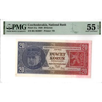 Bankovka 20 Korun1926EPQ 55 |