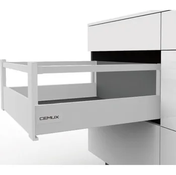 Nábytkové kování Cemux Zásuvka A BOX výška 199 mm - barva bílá Jmenovitá délka [mm]: 500