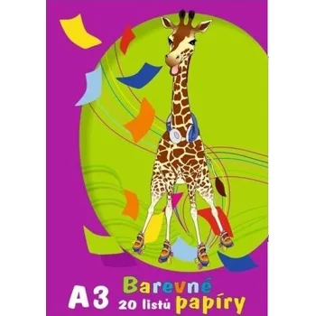 Barevný papír Papír barevný A3, 80 g, 20 listů