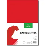 Barevný karton Extra 300g A4, 10listů, červený