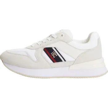 Dámská obuv TOMMY HILFIGER BUTY DAMSKIE CORP WEBBING RUNNER BIAŁE FW0FW07466 YBS 39 Velikost: 39