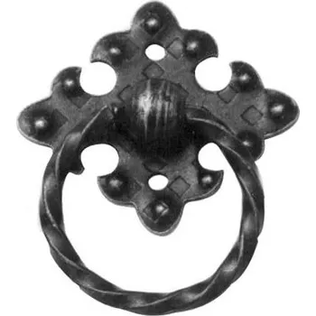 Nábytkové kování Kovaný prvek úchytka, 43 × 49 mm, 1 ks 170/A/5